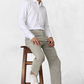 Solid Cotton Shirt for Man (White) - Frankshop.in