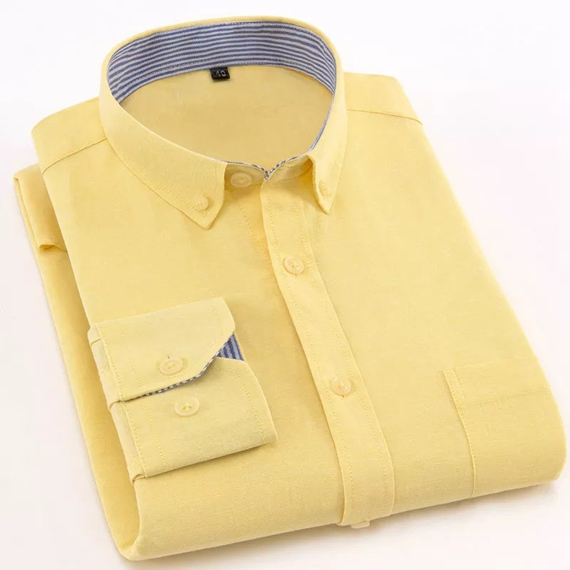 Combo of 2 Cotton Shirt for Man (Mustard and Lemon) - Frankshop.in