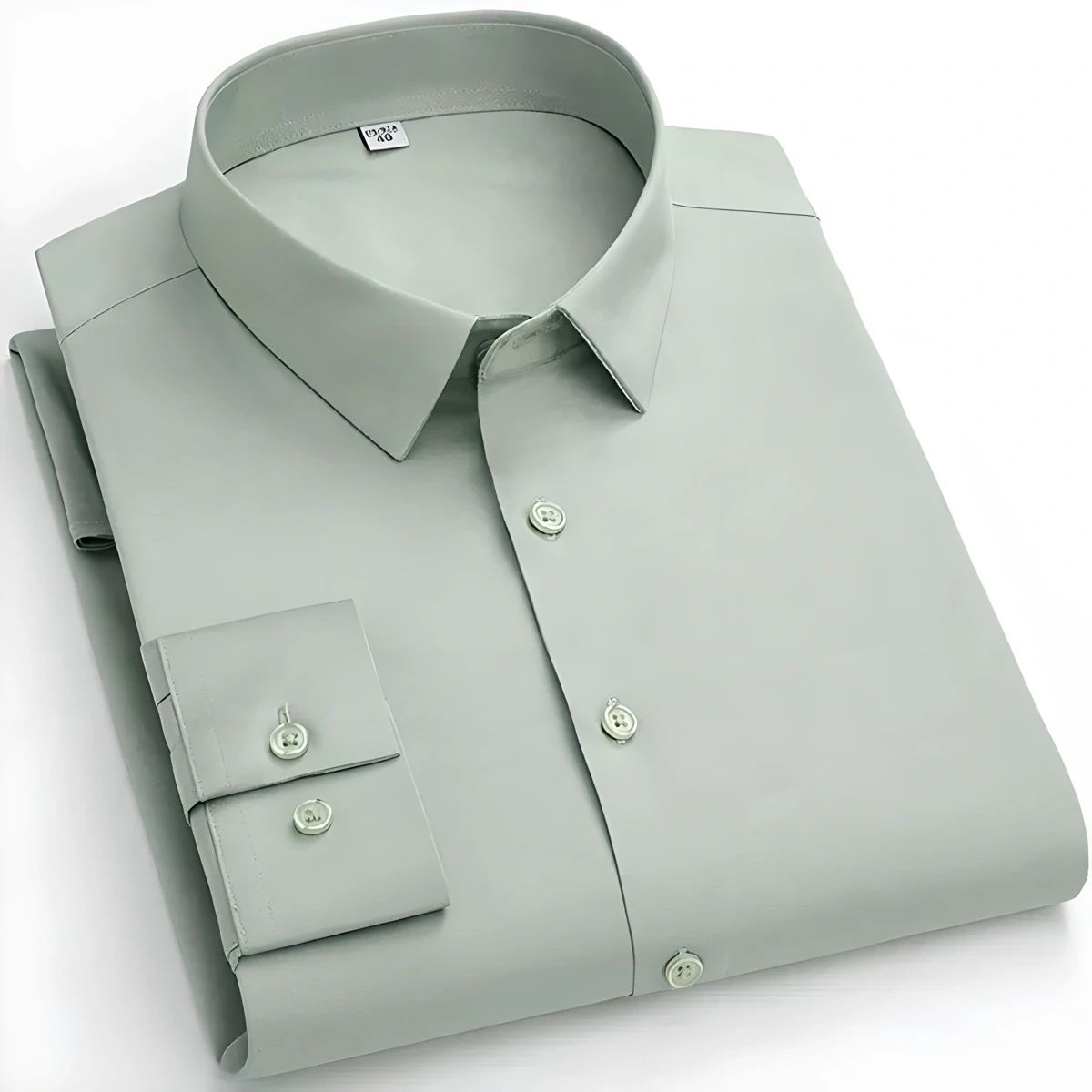 Plain Cotton Blend Solid Shirts (Pista) - Frankshop.in