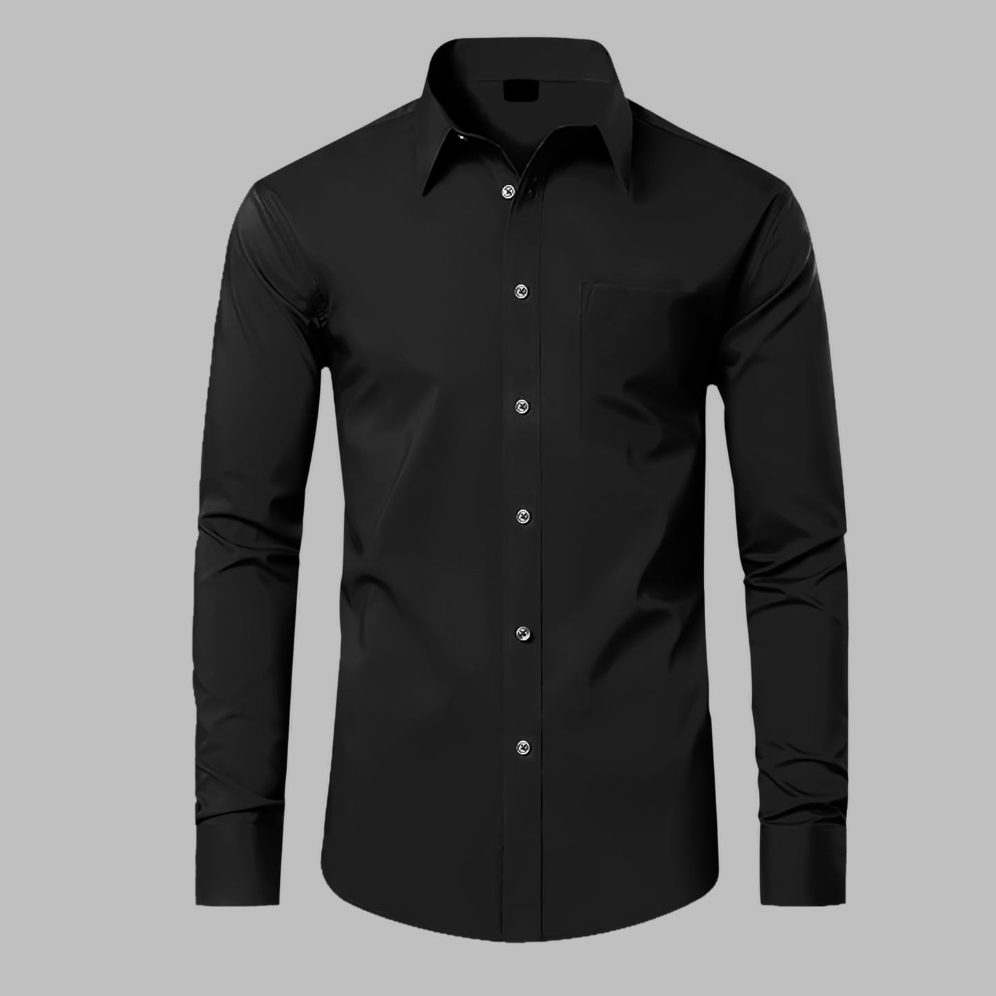 Premium Cotton Solid Shirt for Man (Black)