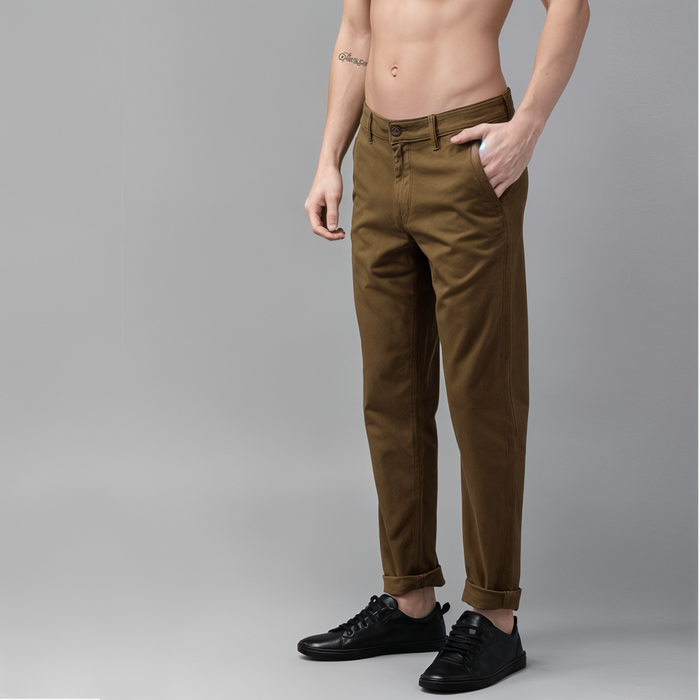 Frankshop Exclusive Casual Pants for Men Dark Brown Color - Frankshop.in