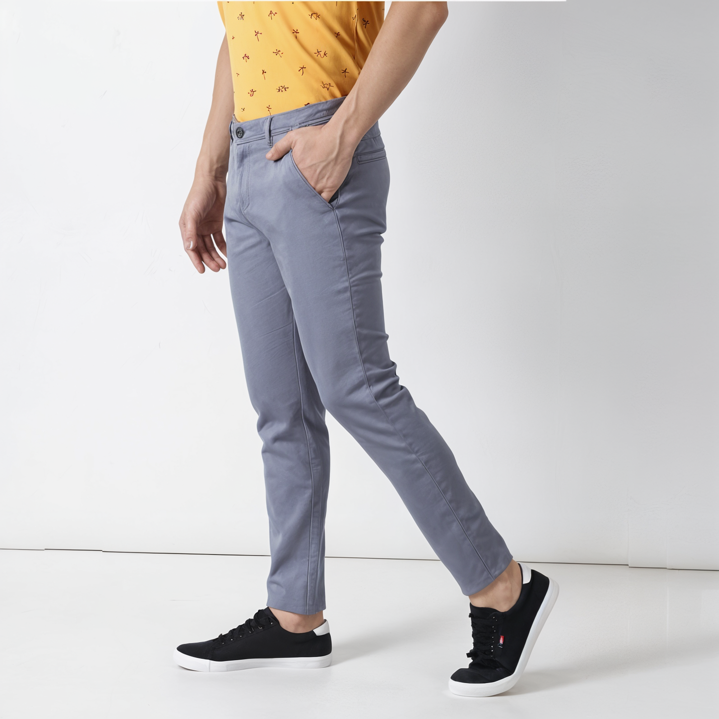 Frankshop Exclusive Casual Pants for Men Grey Color - Frankshop.in