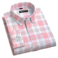 White and Pink Check I Regular Fit I 100% Cotton Shirt - Frankshop.in