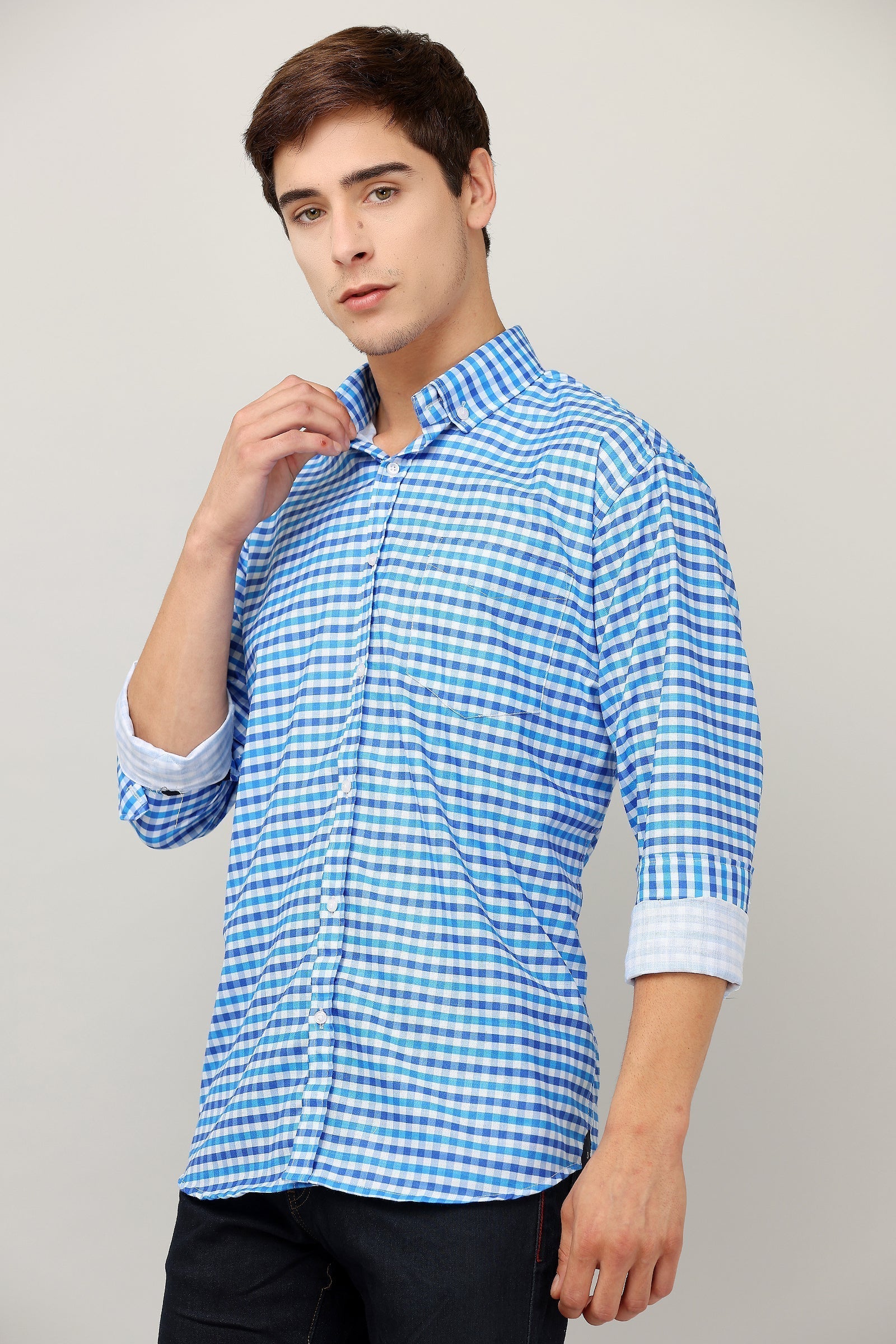 Darnandstitch® Printed Check Shirt - Frankshop.in