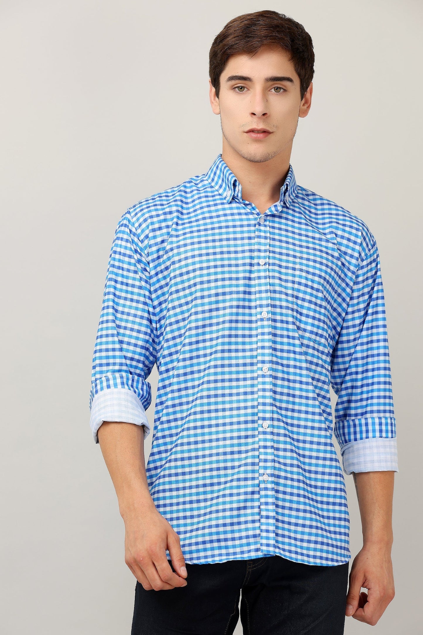 Darnandstitch® Printed Check Shirt - Frankshop.in