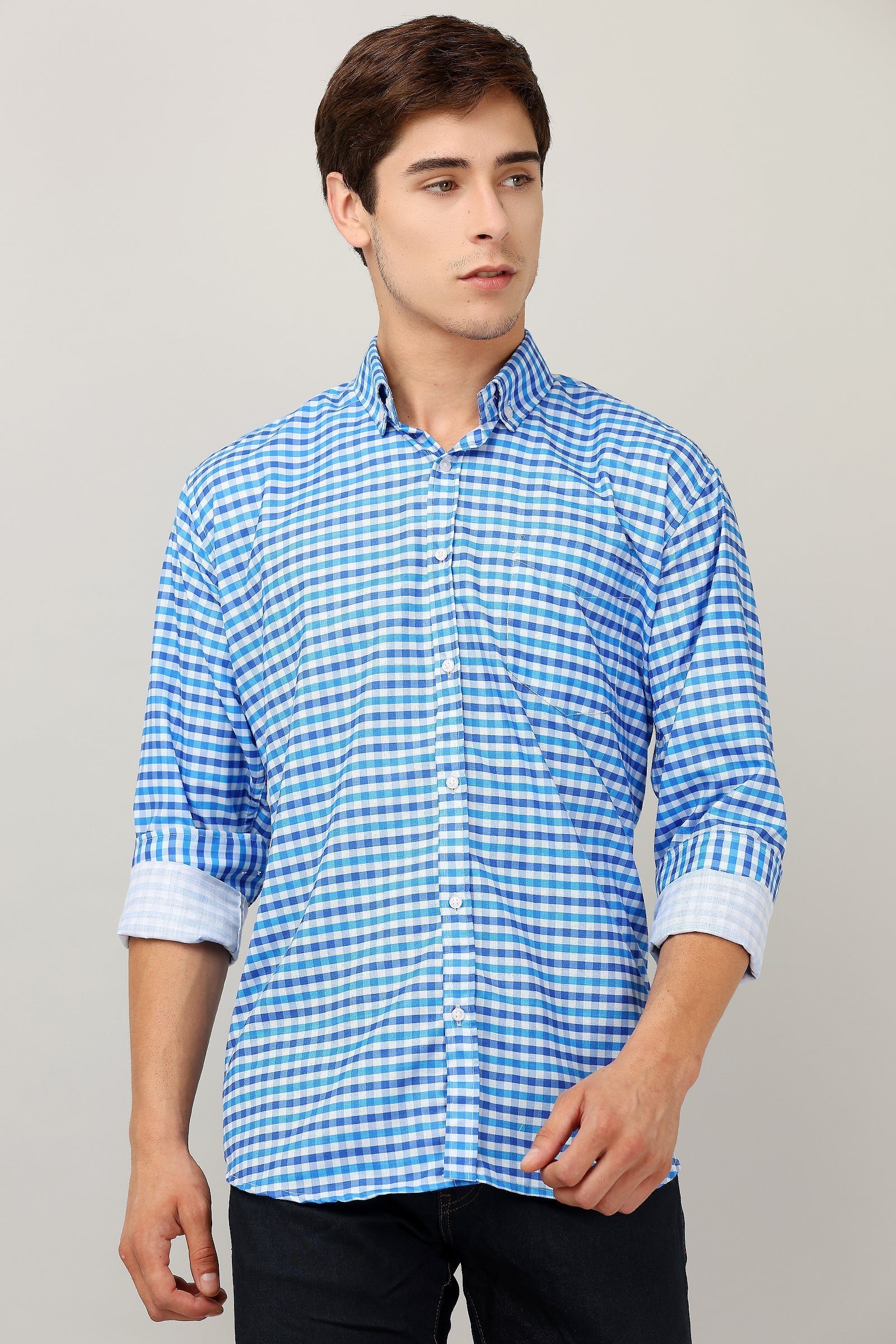 Darnandstitch® Printed Check Shirt - Frankshop.in