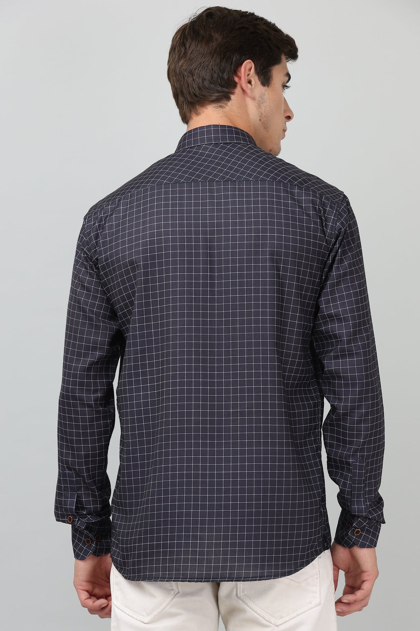 Darnandstitch® Printed Black Checkered Shirt - Frankshop.in