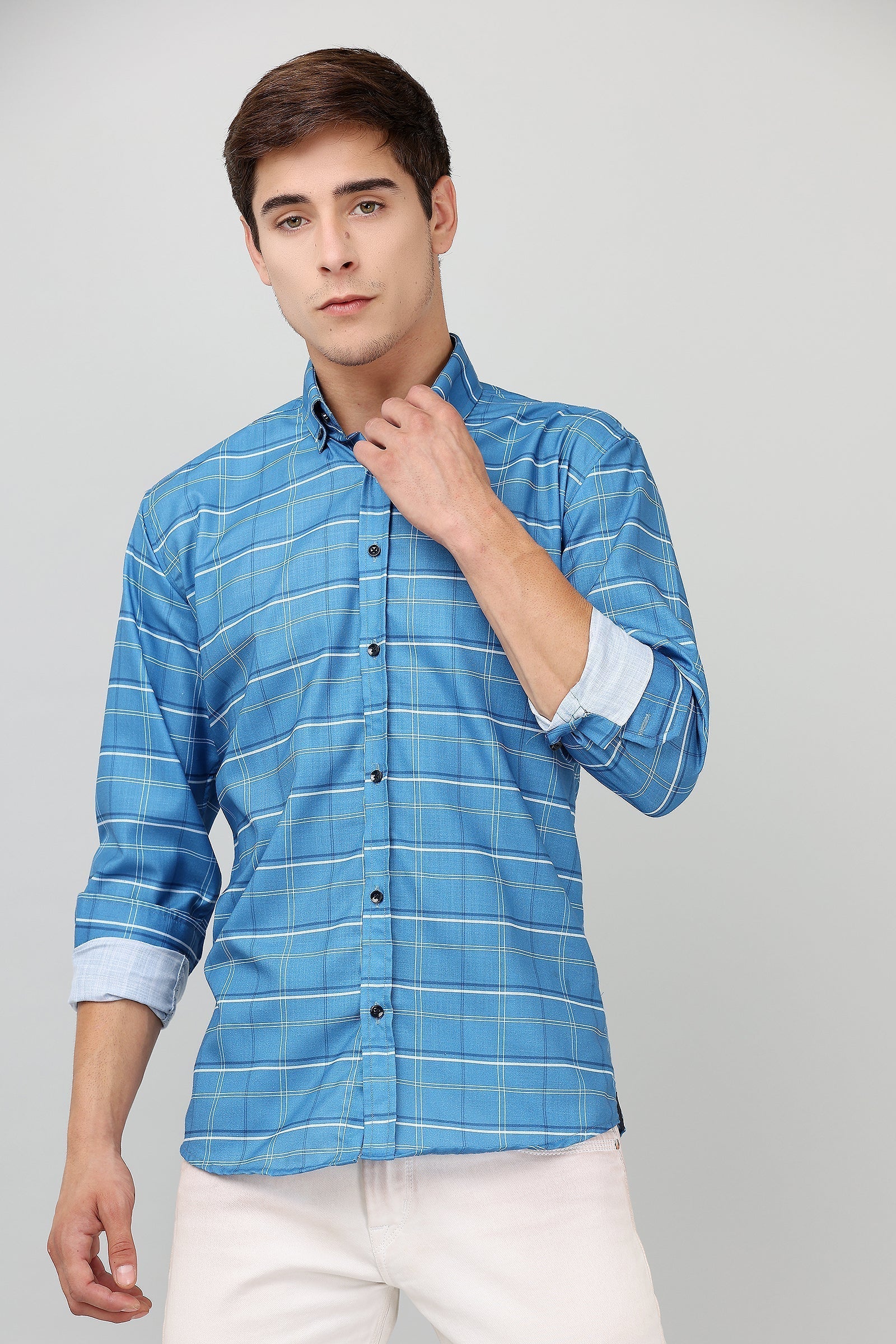 Darnandstitch High Quality Printed Checkered Shirt - Frankshop.in