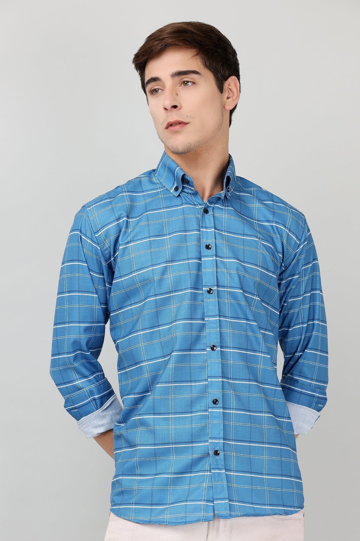 Darnandstitch High Quality Printed Checkered Shirt - Frankshop.in