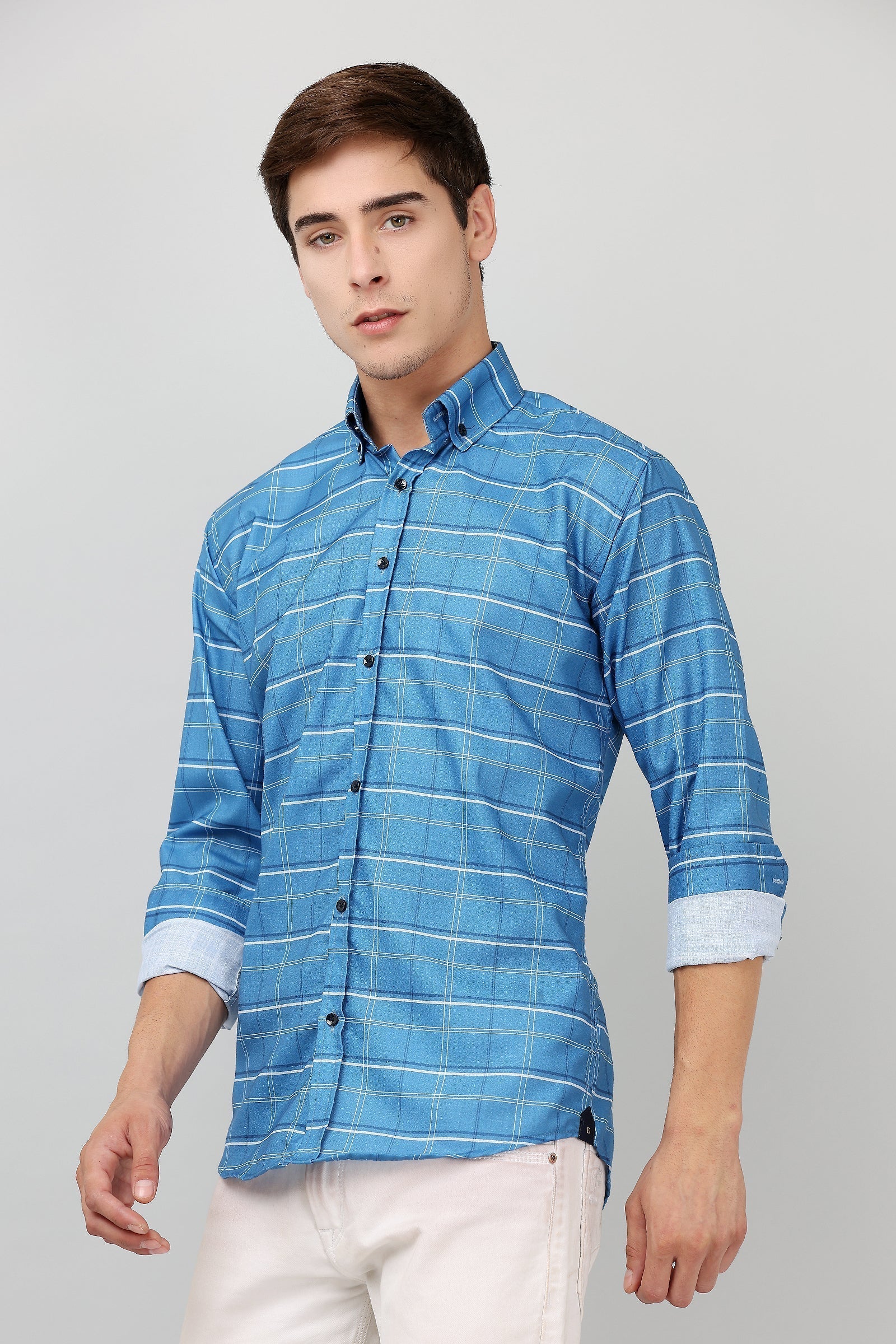 Darnandstitch High Quality Printed Checkered Shirt - Frankshop.in