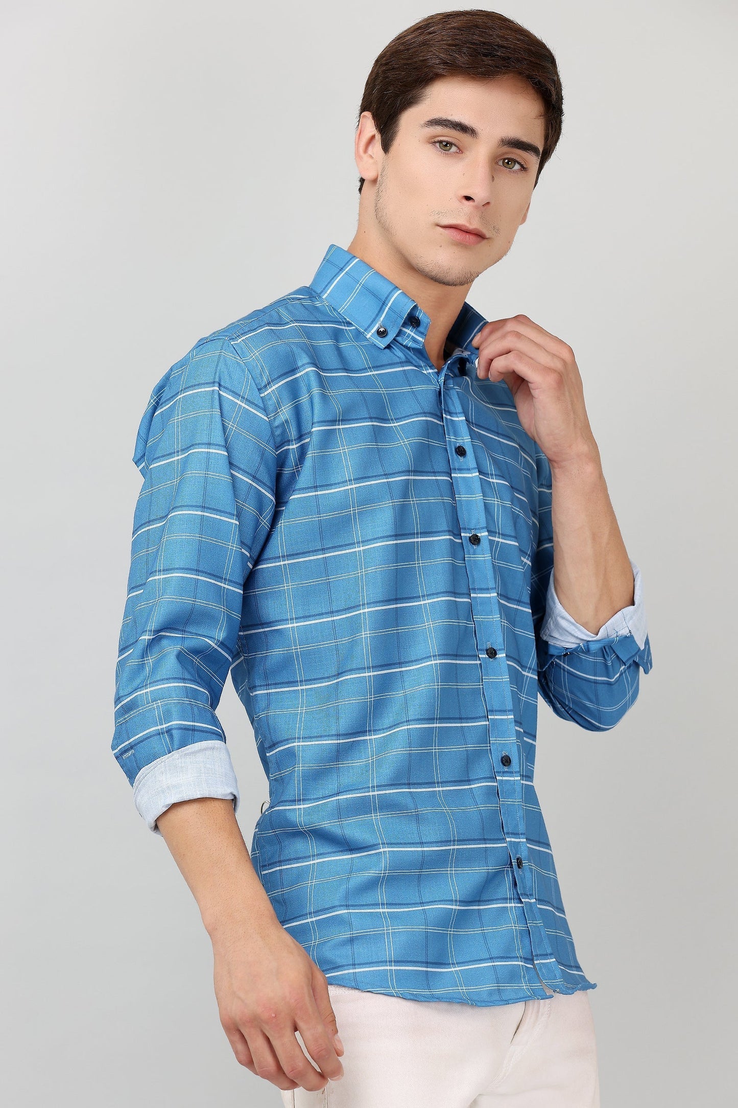 Darnandstitch High Quality Printed Checkered Shirt - Frankshop.in