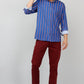 Darnandstitch Cotton Printed Striped Shirts - Frankshop.in