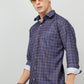 Darnandstitch Men's Dark Cotton Slim Fit Printed Shirt - Frankshop.in