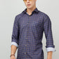 Darnandstitch Men's Dark Cotton Slim Fit Printed Shirt - Frankshop.in