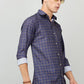 Darnandstitch Men's Dark Cotton Slim Fit Printed Shirt - Frankshop.in