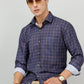 Darnandstitch Men's Dark Cotton Slim Fit Printed Shirt - Frankshop.in