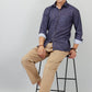 Darnandstitch Men's Dark Cotton Slim Fit Printed Shirt - Frankshop.in