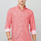 Darnandstitch® Thin Cotton Red Check Print Shirt - Frankshop.in