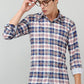 Darnandstitch Contrast Printed Checkered Shirt - Frankshop.in