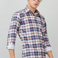 Darnandstitch Contrast Printed Checkered Shirt - Frankshop.in