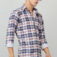 Darnandstitch Contrast Printed Checkered Shirt - Frankshop.in