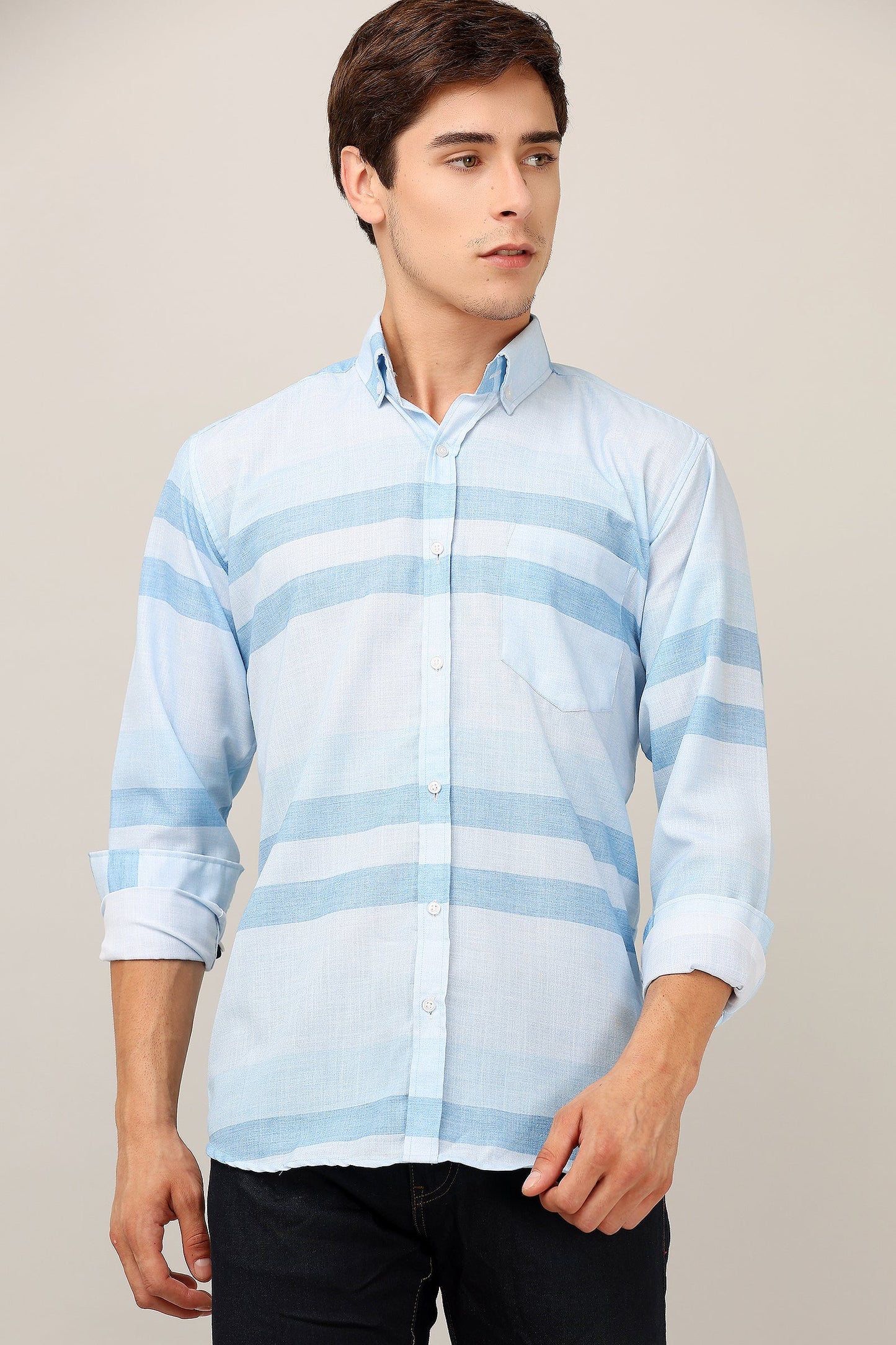 Darnandstitch® New slub cotton Printed shirt - Frankshop.in