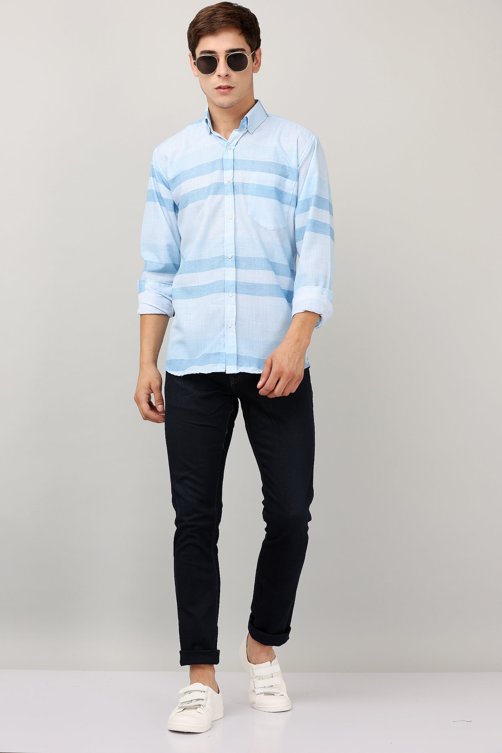 Darnandstitch® New slub cotton Printed shirt - Frankshop.in