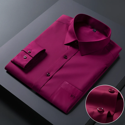 Premium Cotton Solid Shirt for Man (Maroon)