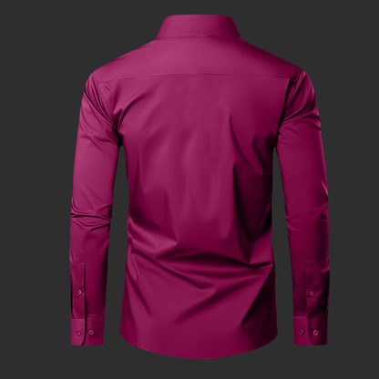 Premium Cotton Solid Shirt for Man (Maroon)