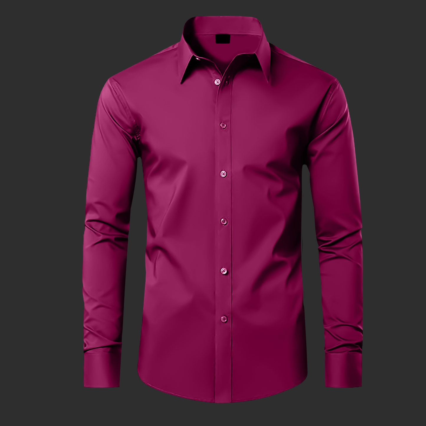 Premium Cotton Solid Shirt for Man (Maroon)