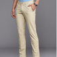 Men Slim Fit Smart Casual Trousers Khaki - Frankshop.in