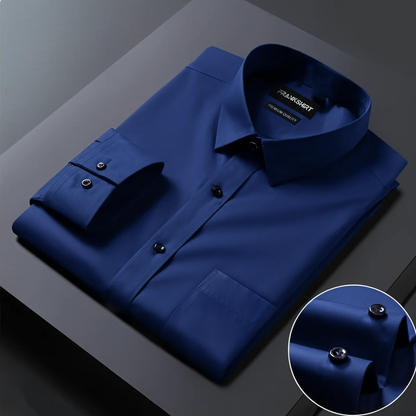 Premium Cotton Solid Shirt for Man (Navy Blue)