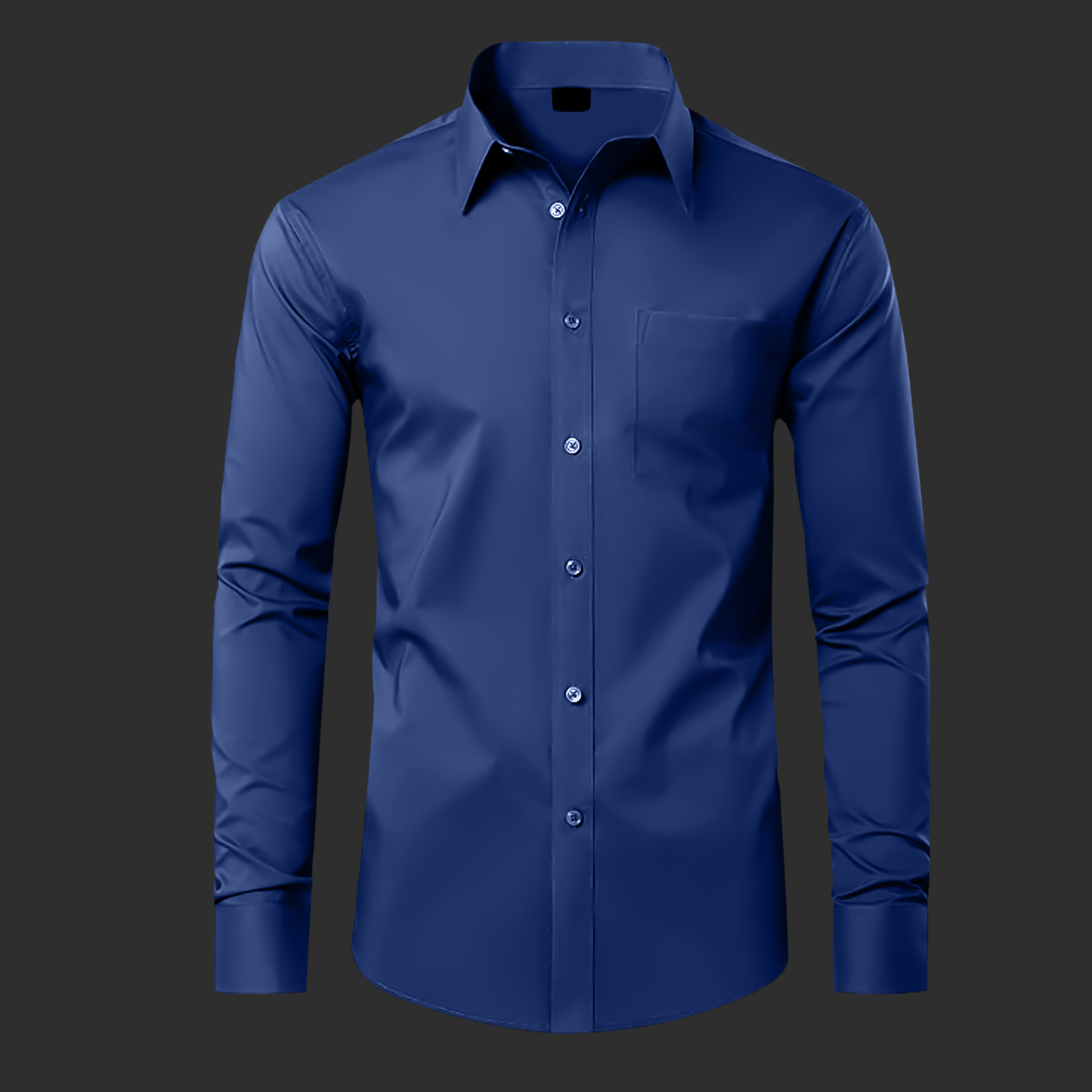 Premium Cotton Solid Shirt for Man (Navy Blue)