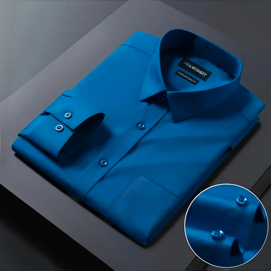 Premium Cotton Solid Shirt for Man (Royal Blue)