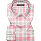 White and Pink Check I Regular Fit I 100% Cotton Shirt - Frankshop.in