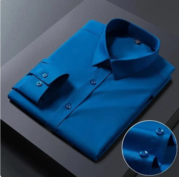 Premium Cotton Solid Shirt for Man (Royal Blue)