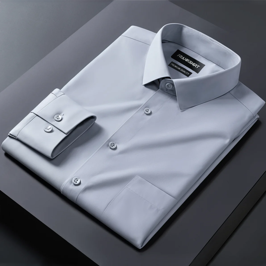 Premium Cotton Solid Shirt for Man (Silver)