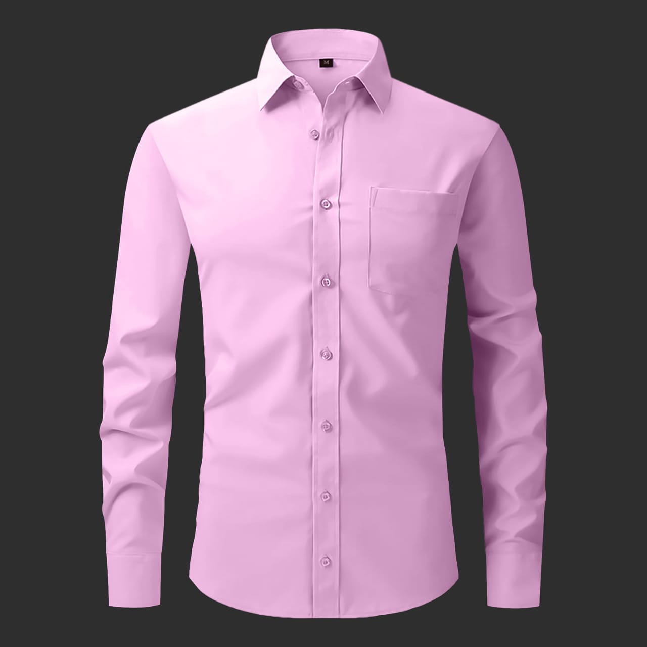 Premium Cotton Solid Shirt for Man (Light Pink)