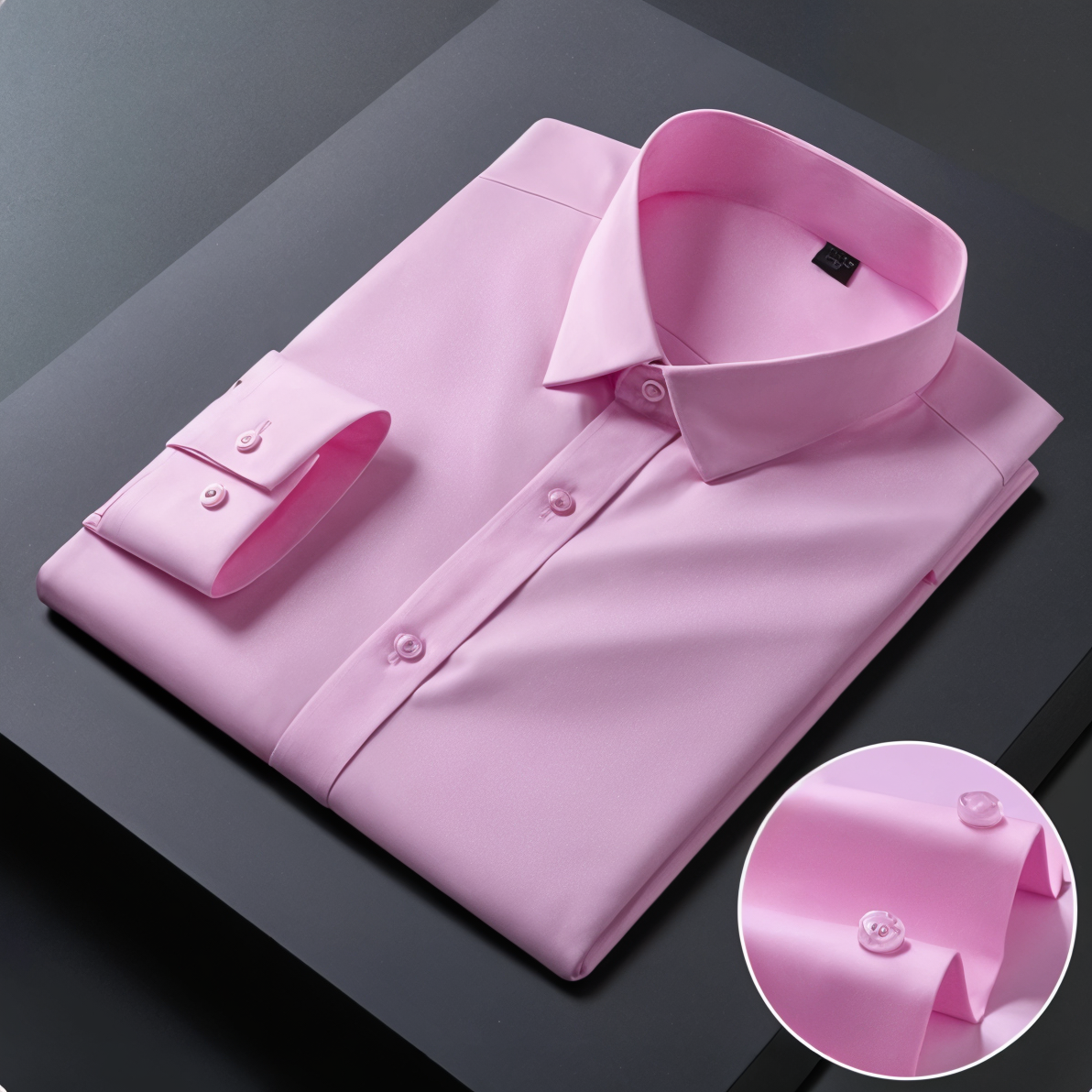 Premium Cotton Solid Shirt for Man (Light Pink) - Frankshop.in