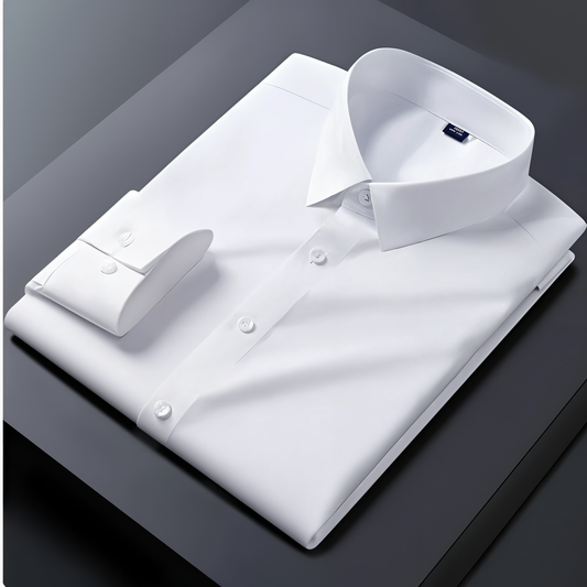 Premium Cotton Solid Shirt for Man (White) - Frankshop.in