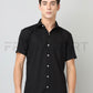 Frankshirt Half Sleeve Black Tailored Fit Cotton Casual Shirt for Man - Frankshop.in