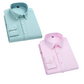 Combo of 2 Cotton Shirt for Man (Pista and Light Pink) - Frankshop.in