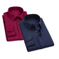 Combo of 2 Cotton Shirt for Man ( Red and Navy Blue ) - Frankshop.in