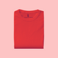 Half Sleeves 180 GSM T-Shirts for Men Cotton (Red)