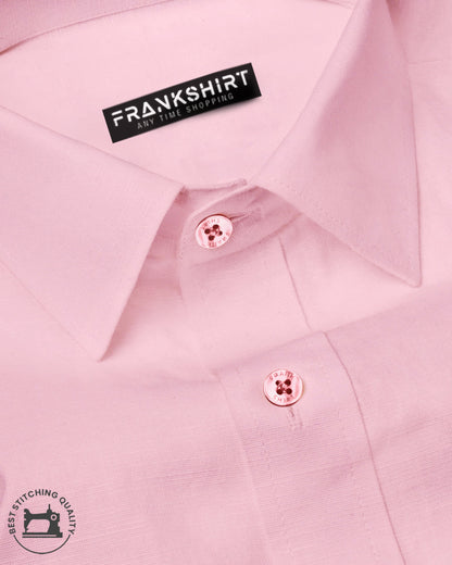 Baby Pink I Formal Shirt I Regular Fit I 100% Cotton Shirt - Frankshop.in