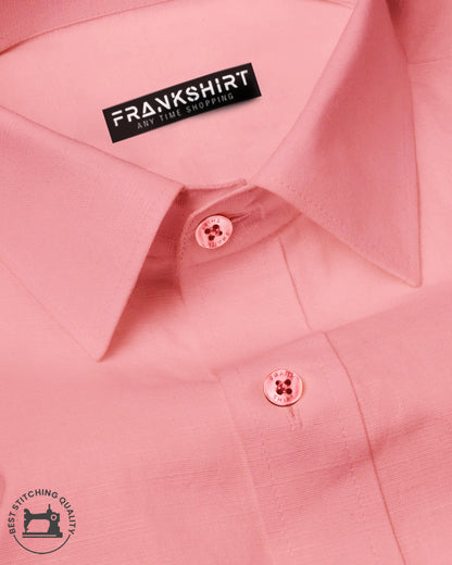 Light Pink I Formal Shirt I Regular Fit I 100% Cotton Shirt - Frankshop.in