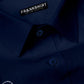 Navy Blue I Formal Shirt I Regular Fit I 100% Cotton Shirt - Frankshop.in