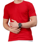Half Sleeves 180 GSM T-Shirts for Men Cotton (Red)
