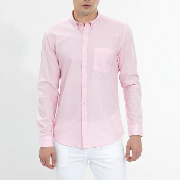 Combo of 4 Cotton Shirt for Man ( Lemon, Pista , Light Pink and White) - Frankshop.in