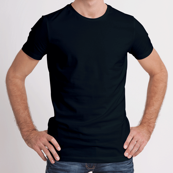 Combo of Half Sleeves 180 GSM T-Shirts for Men Cotton (Mustard and Black)